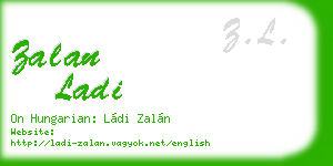 zalan ladi business card