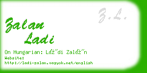 zalan ladi business card